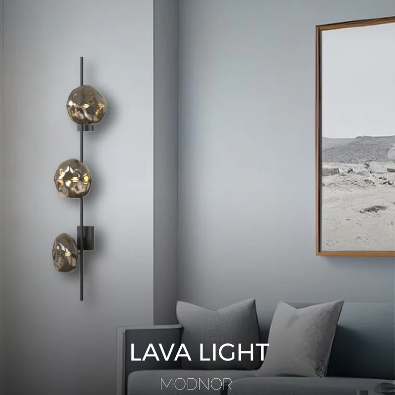 دیوارکوب لاوا – سه شعله