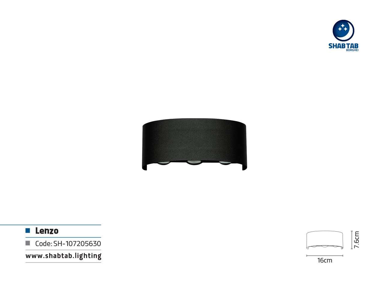 چراغ دیواری لنزو