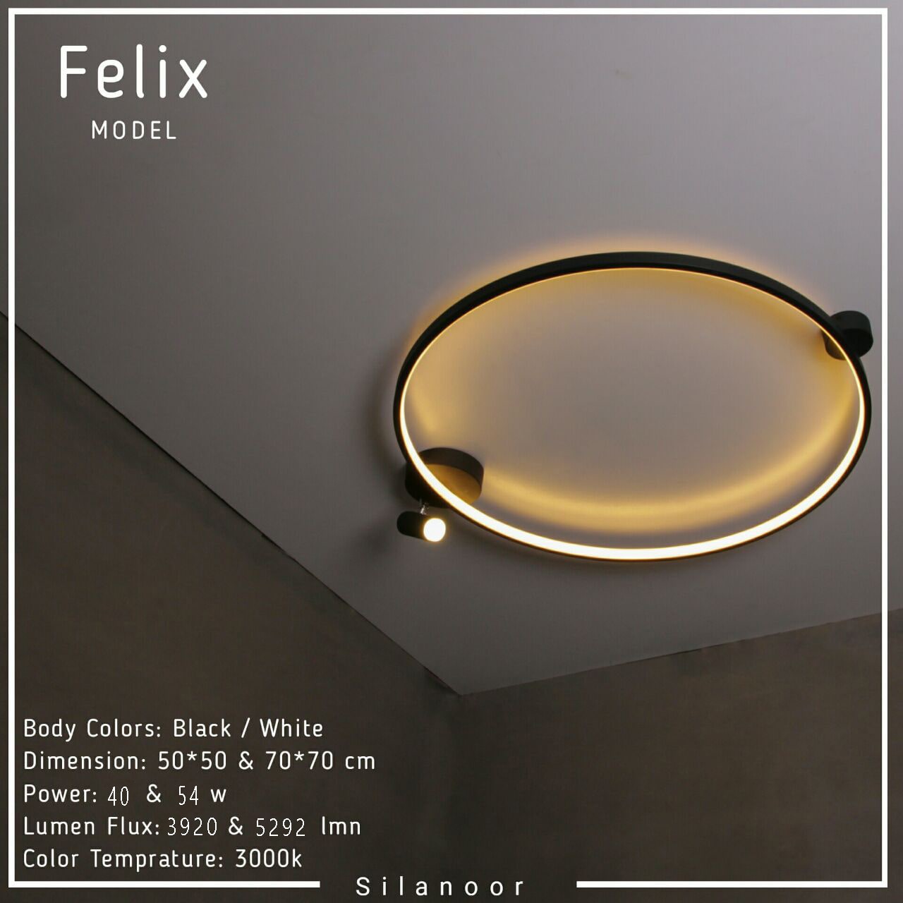 چراغ سقفی فلیکس - Image 3