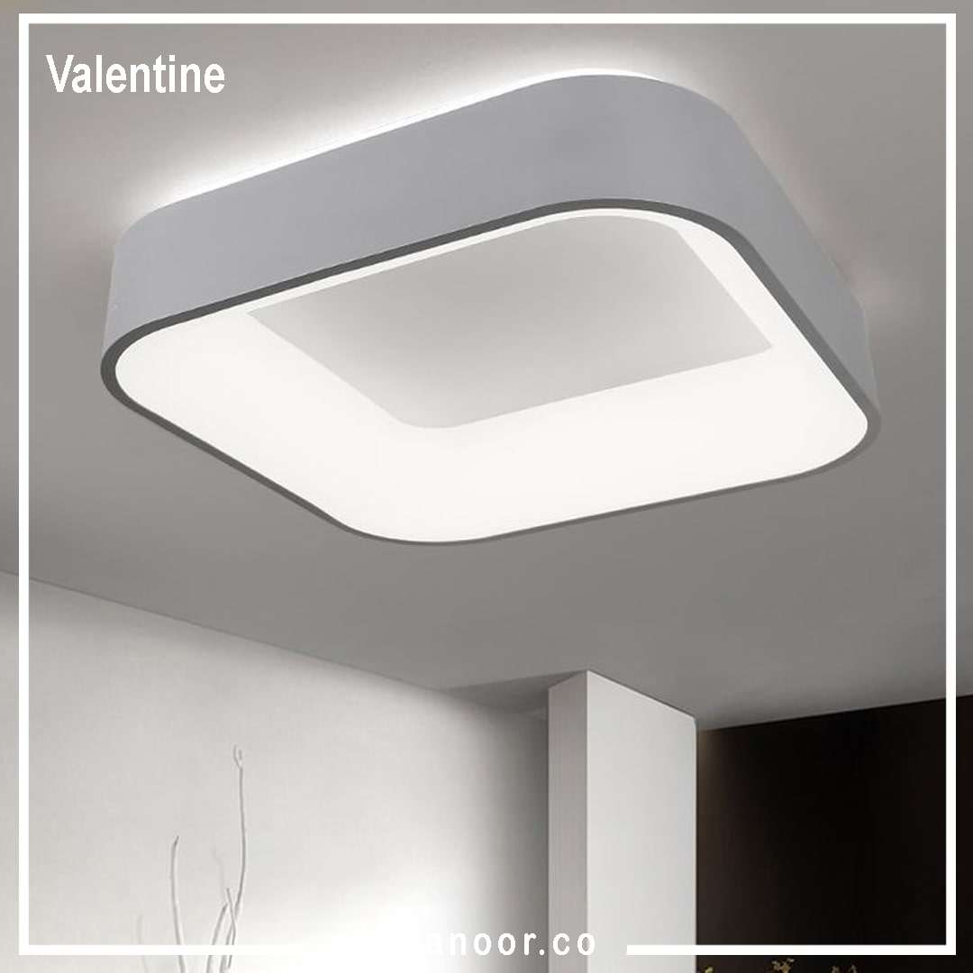 چراغ سقفی مربع والنتین ریموت دار دیمیبل - Image 3