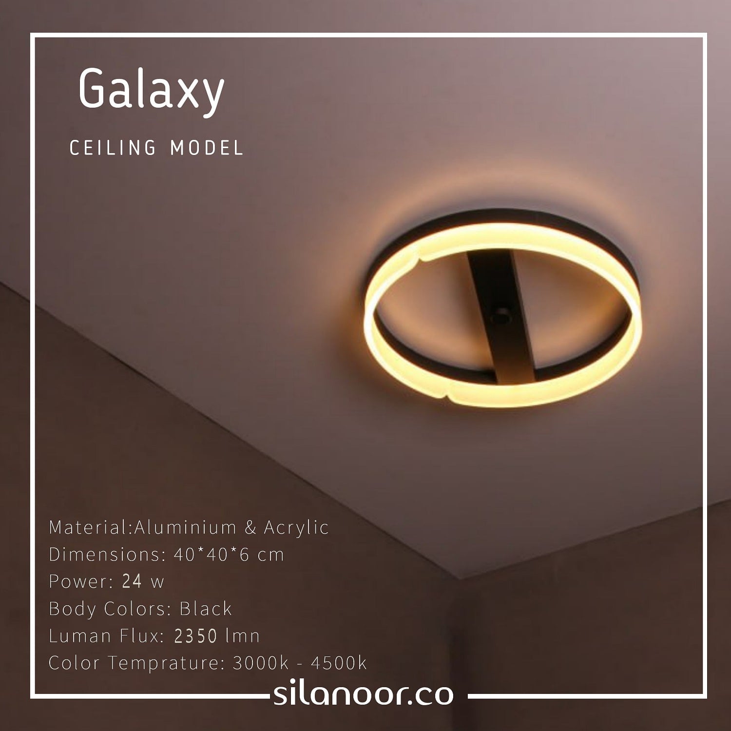 چراغ سقفی روکار گلکسی - Image 2