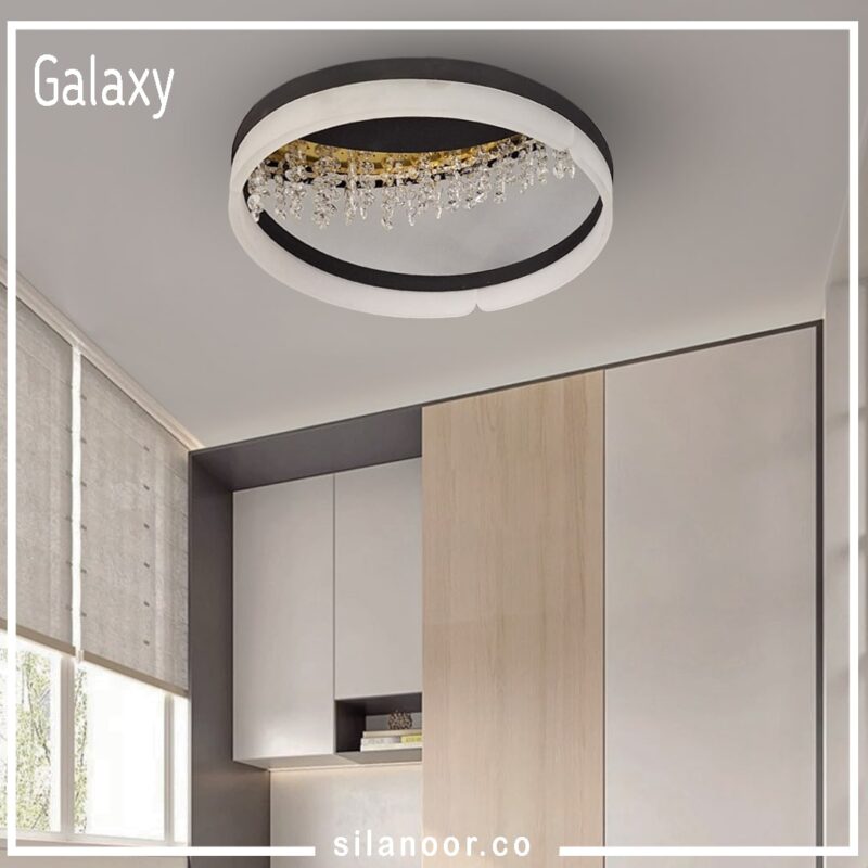 چراغ سقفی روکار گلکسی کریستال